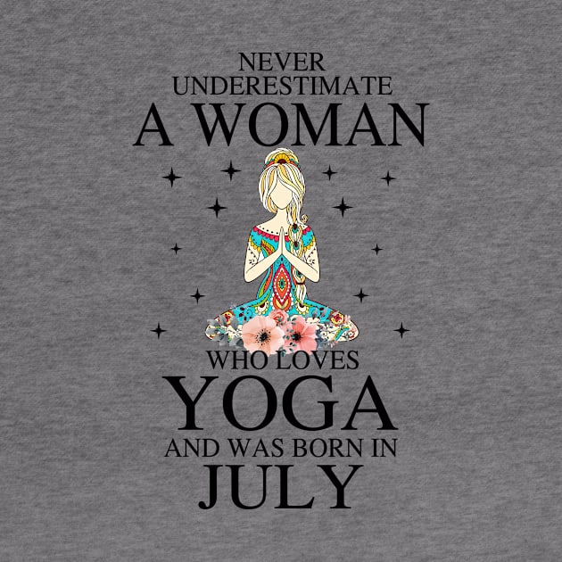 A Woman Who Loves Yoga And Was Born In July by Vladis